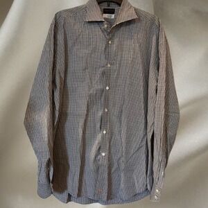 Thomas Dean Men's Button Down Shirt XL Long Sleeve